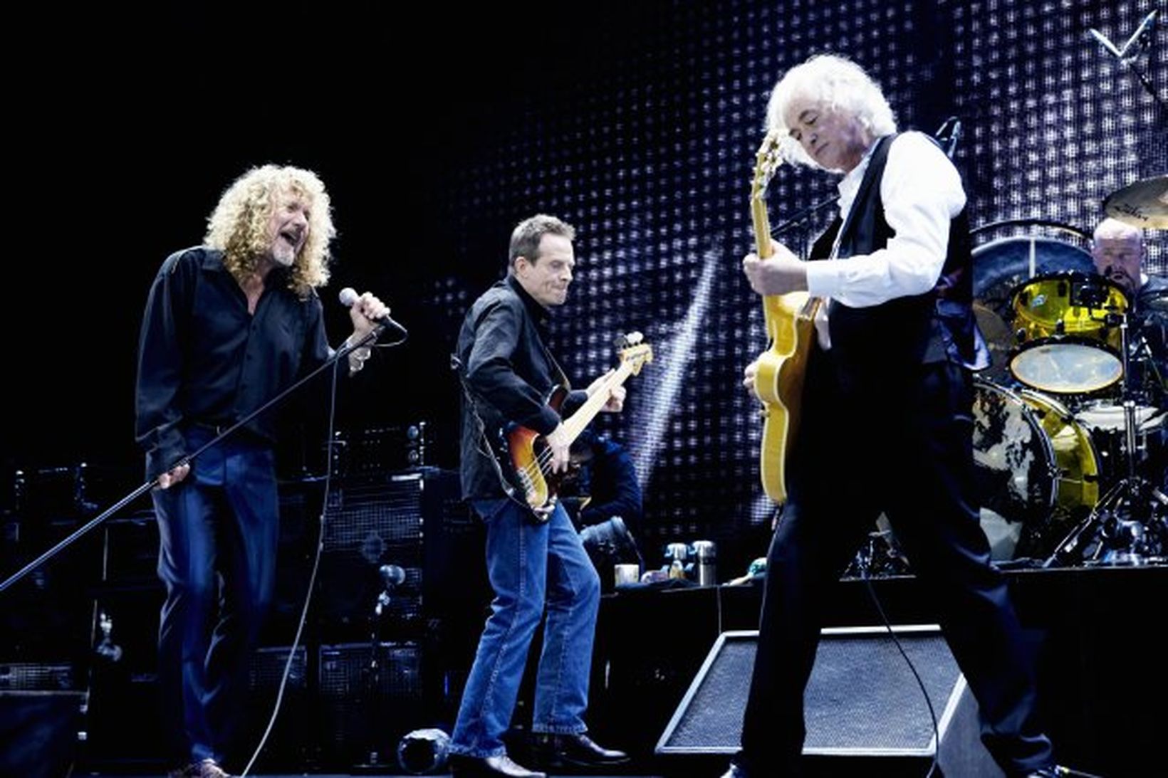 Led Zeppelin kom saman árið 2007. Robert Plant er lengsti …