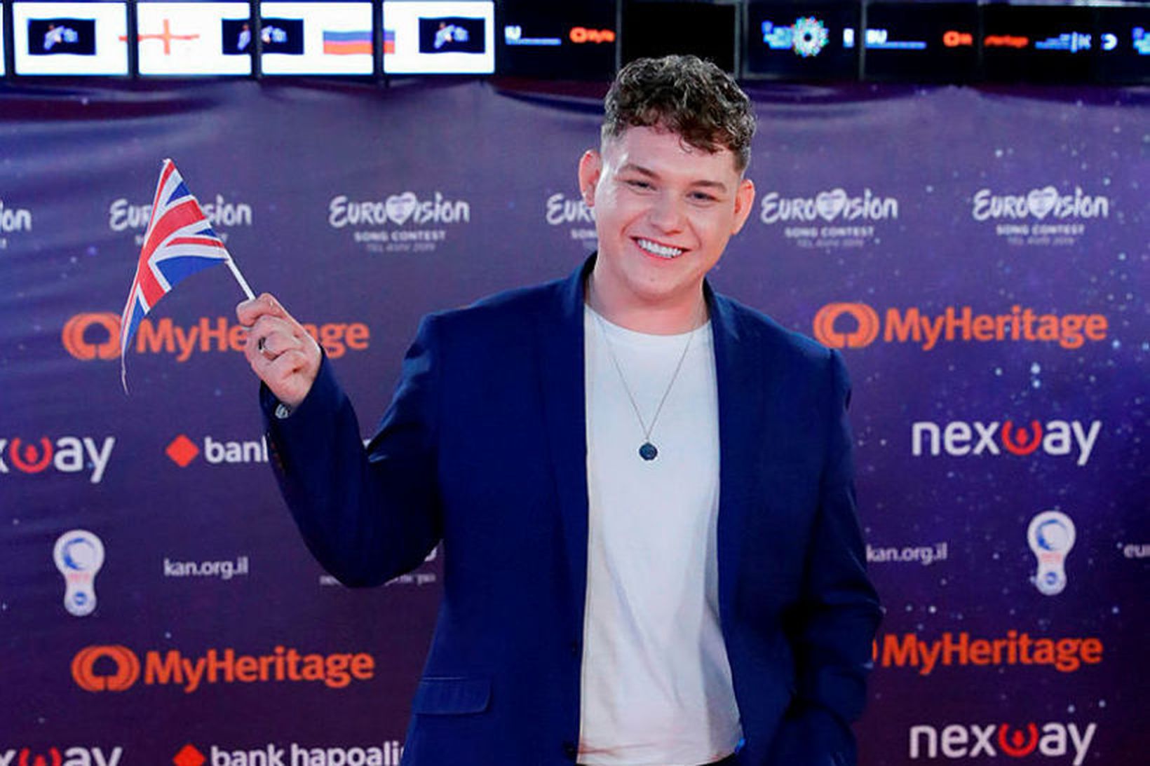 Michael Rice tók þátt í fyrir hönd Breta í Eurovision.