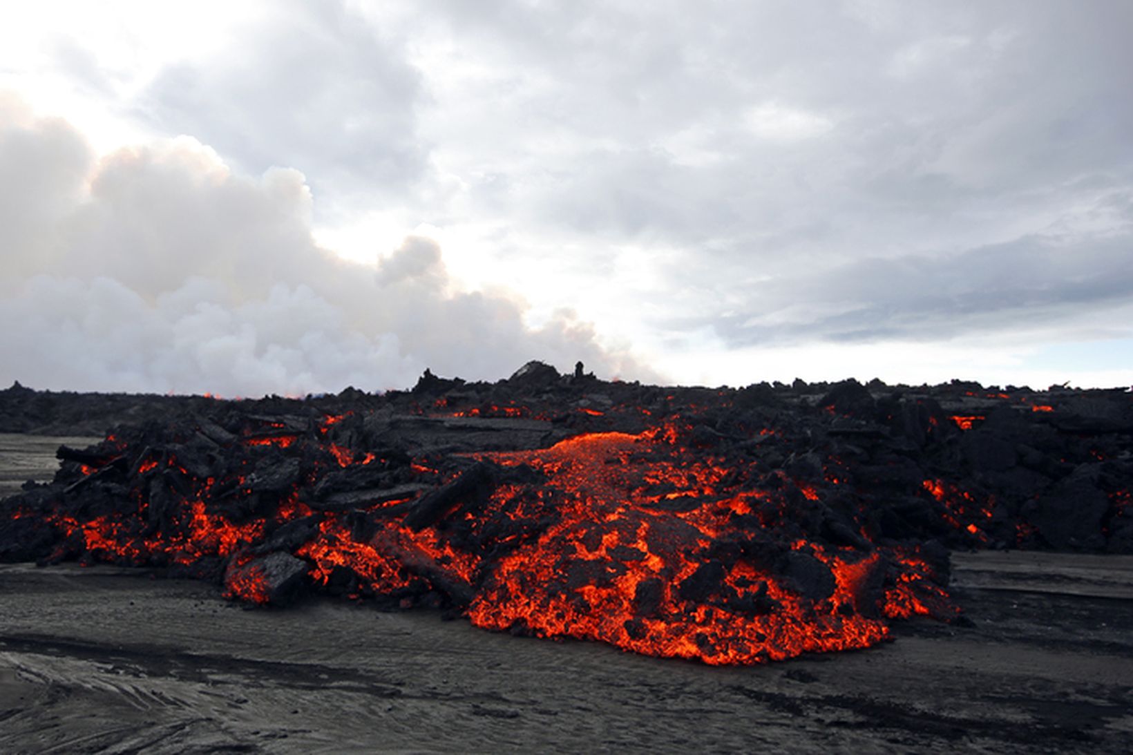 Lava coming from Holuhraun.