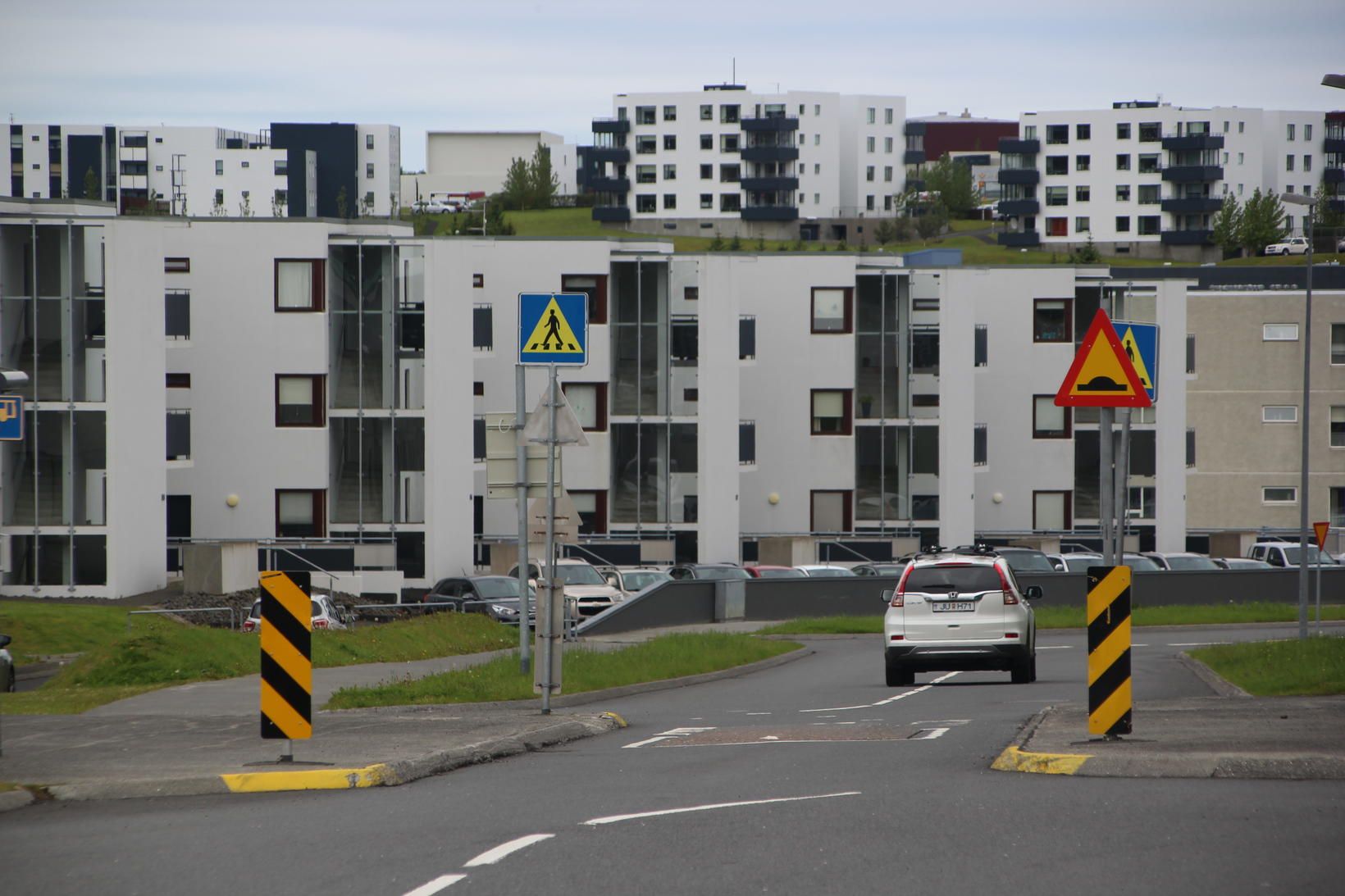 Í Grafarholtshverfi í Reykjavík.