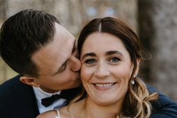 Álfhildur Haraldsdóttir og Salmann Héðinn Árnason giftu sig 25. maí í fyrra.