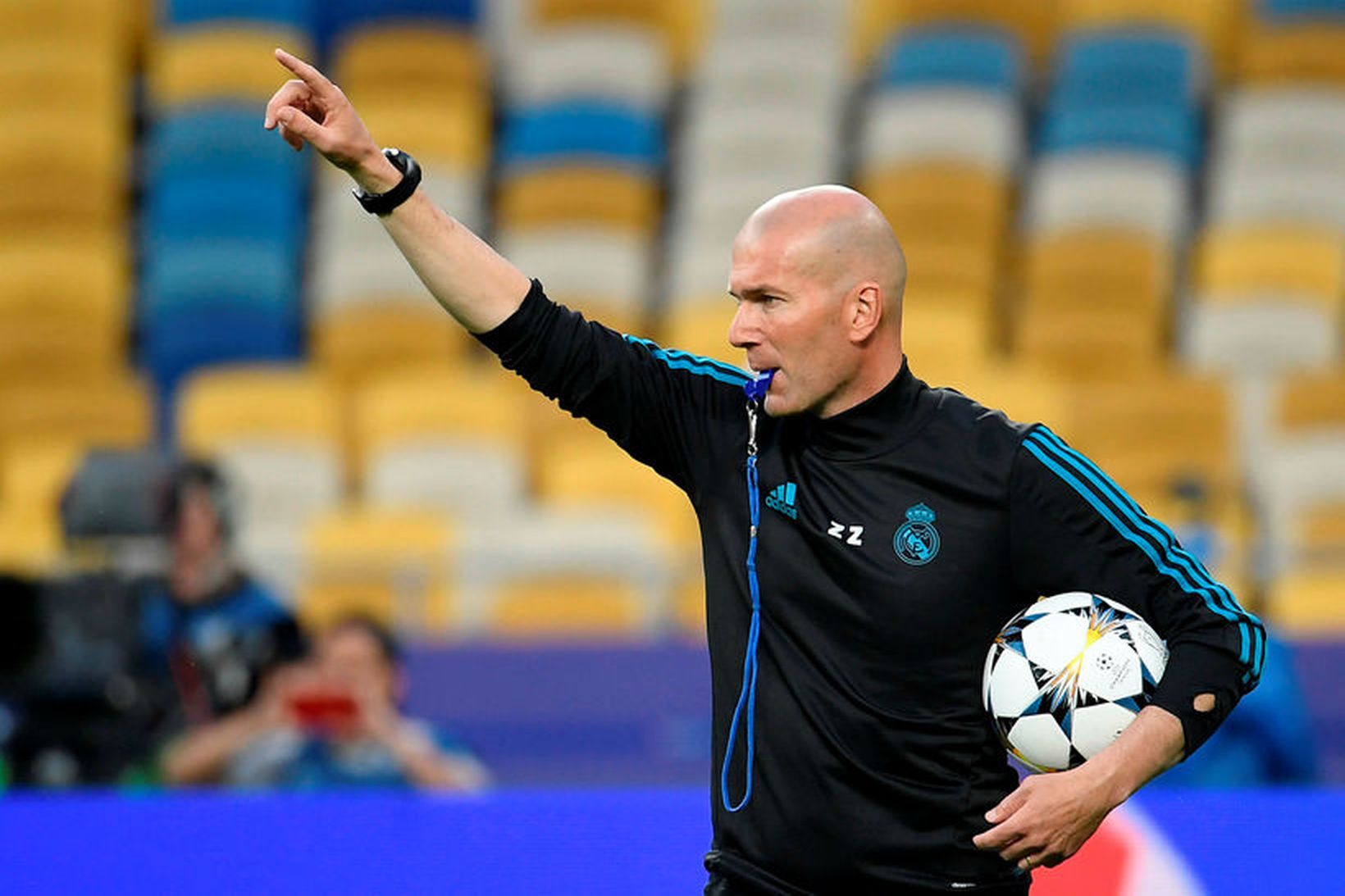 Zinedine Zidane, knattspyrnustjóri Real Madrid, hefur stýrt liðinu til sigurs …