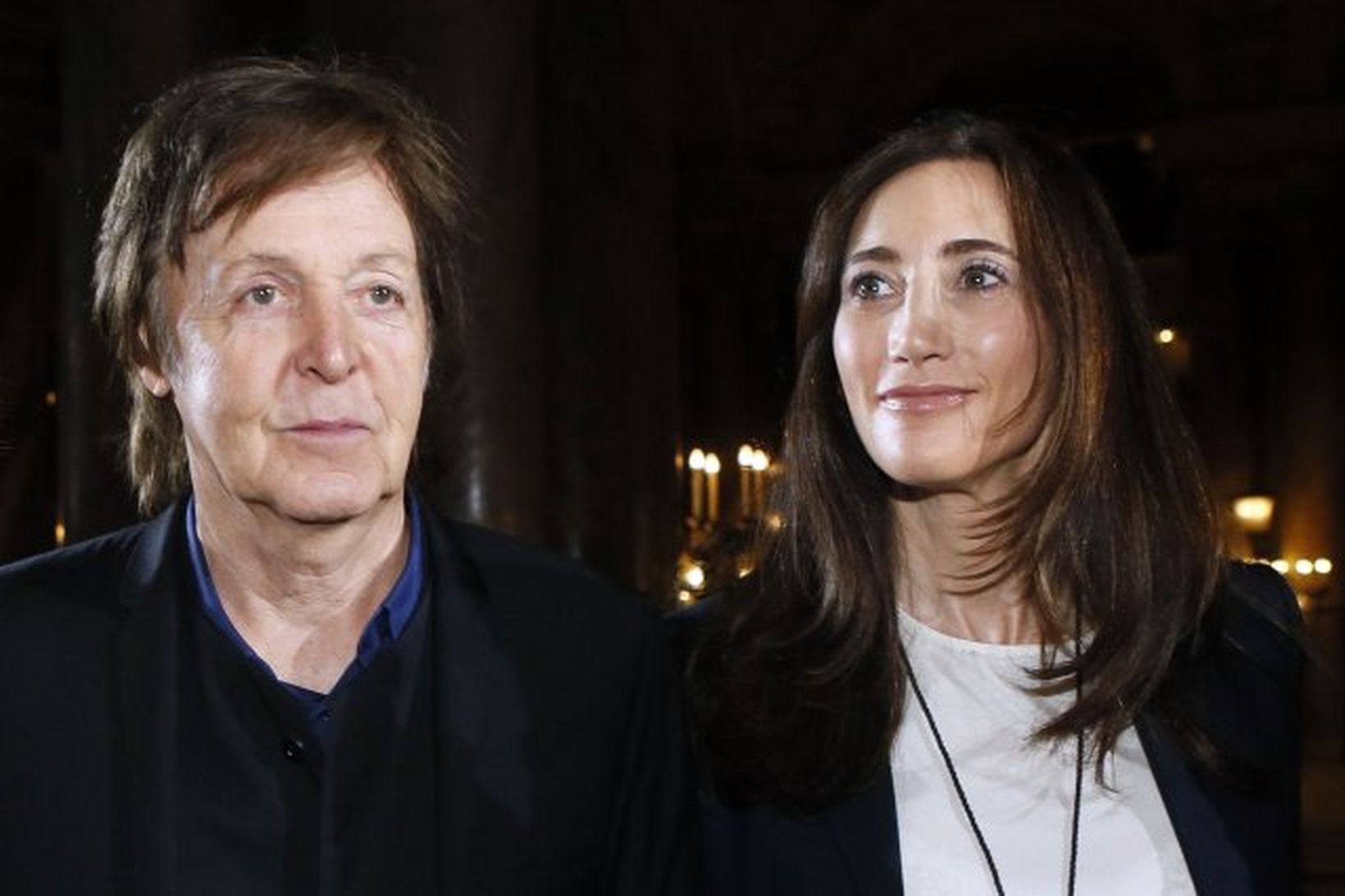 Paul McCartney og kona hans Nancy Shevell eru í New …