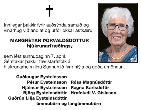 Margrétar Þorvaldsdóttur