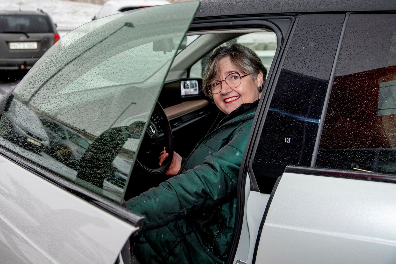 Helga Sóley Torfadóttir vann Honda rafbíl í áskrifendaleik Morgunblaðsins.