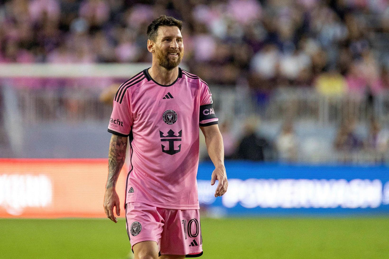 Lionel Messi er að glíma við meiðsli.