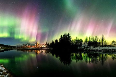 Stephane Vetter made this stunning video of northern lights above Þingvellir in March.