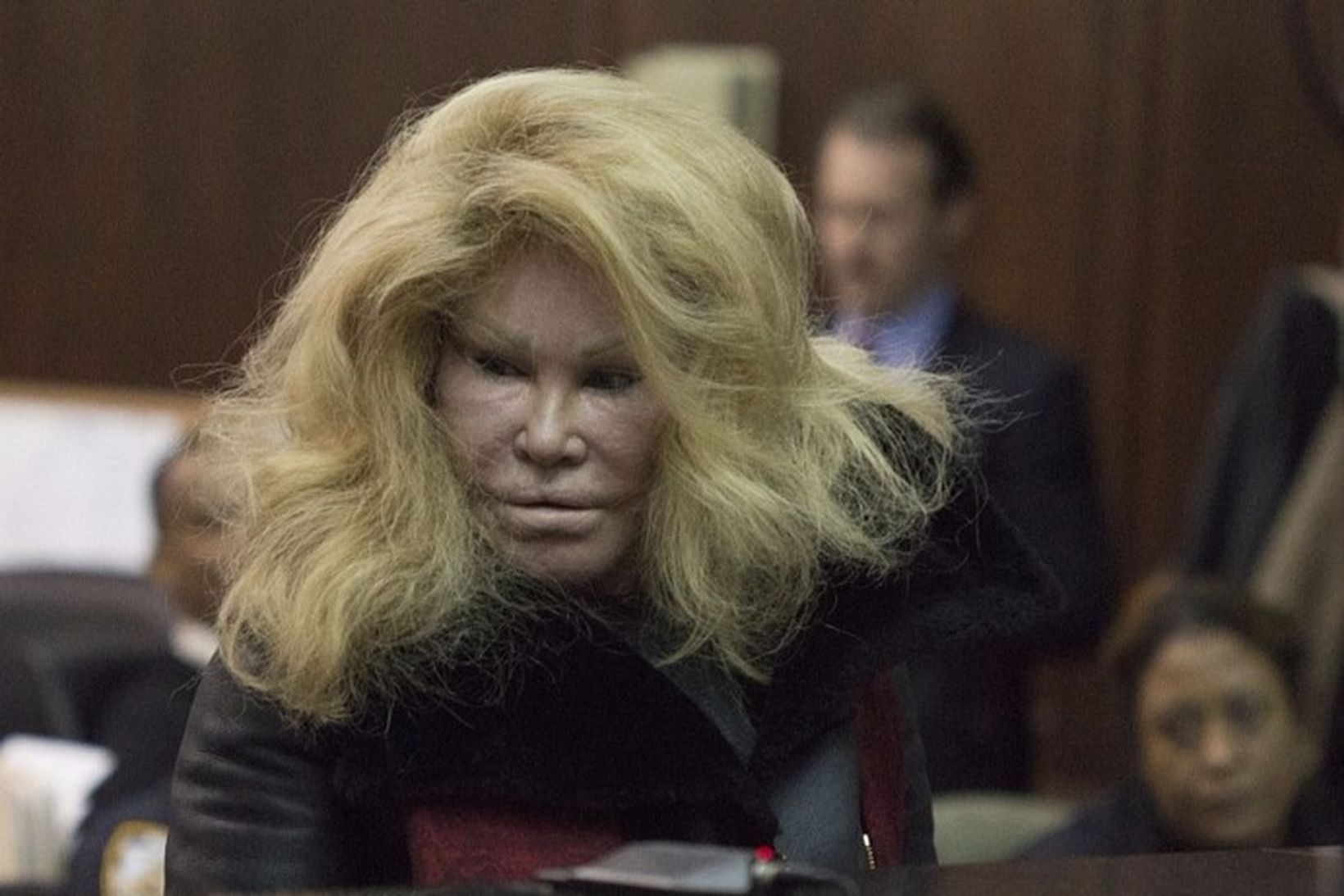 Jocelyn Wildenstein mætti fyrir rétt í gær, en hún var …