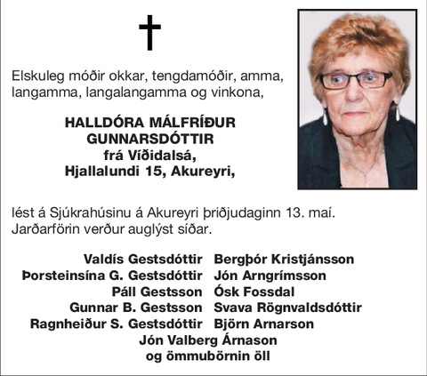 Halldóra Málfríður Gunnarsdóttir