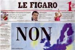 Forsíða Le Figaro í dag.