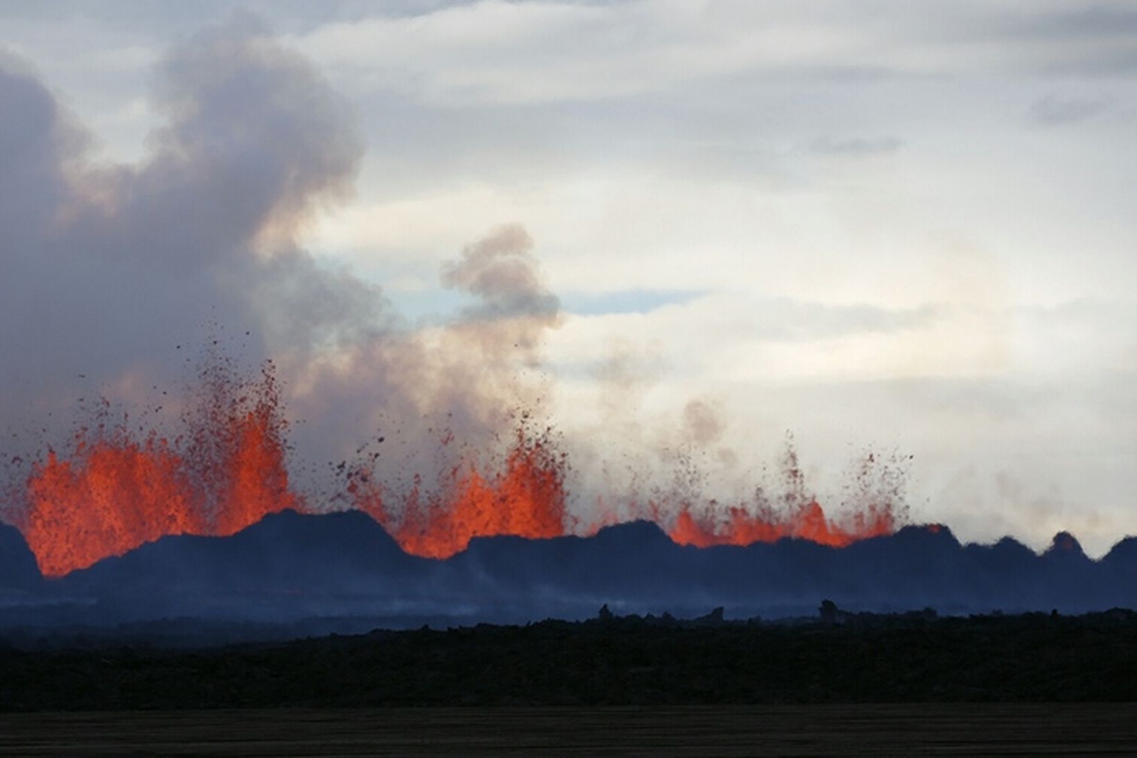 The eruption in Holuhraun.