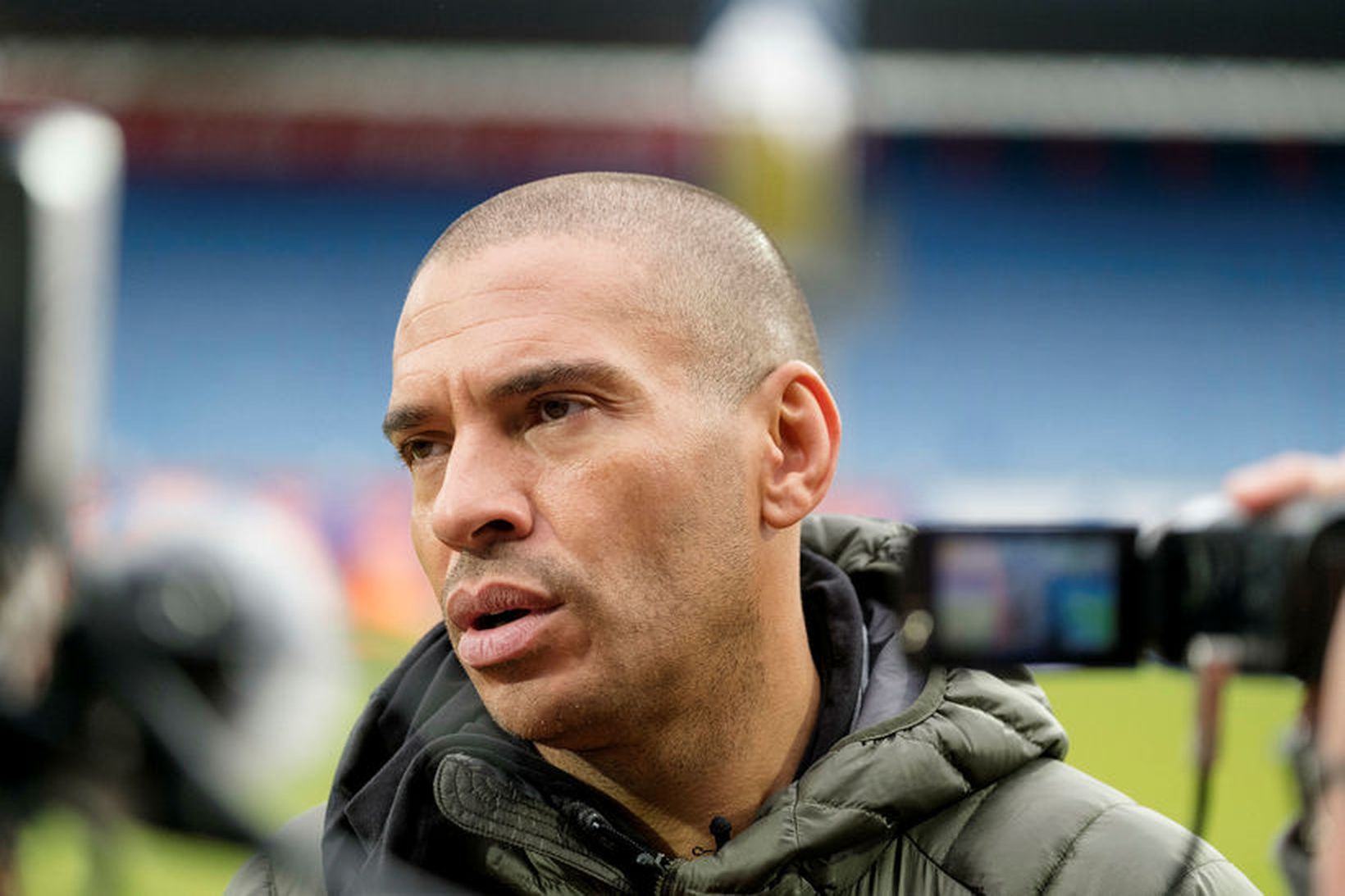 Stan Collymore á Laugardalsvelli.