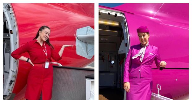 Anja Rún Skúladóttir hóf flugfreyjuferilinn hjá Wow Air en vinnur nú hjá Play.