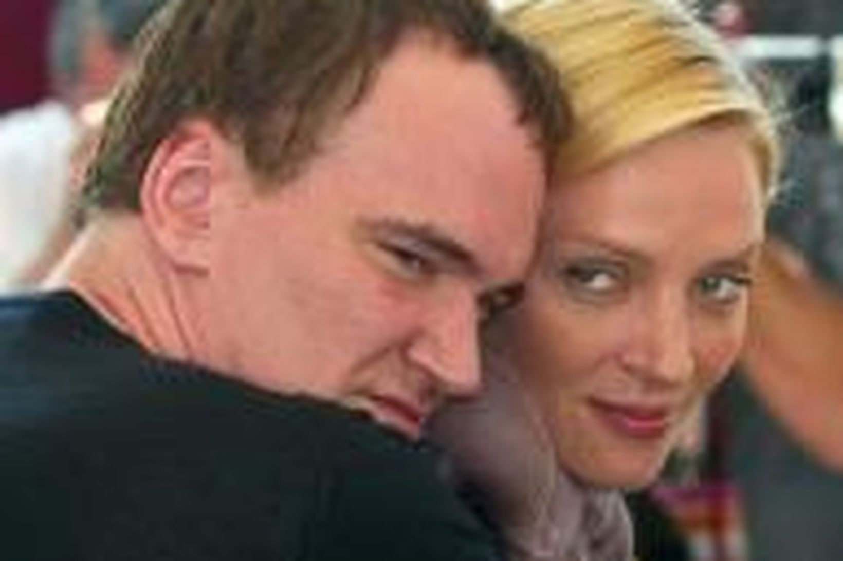 Quentin Tarantino og Uma Thurman á Cannes-kvikmyndahátíðinni.