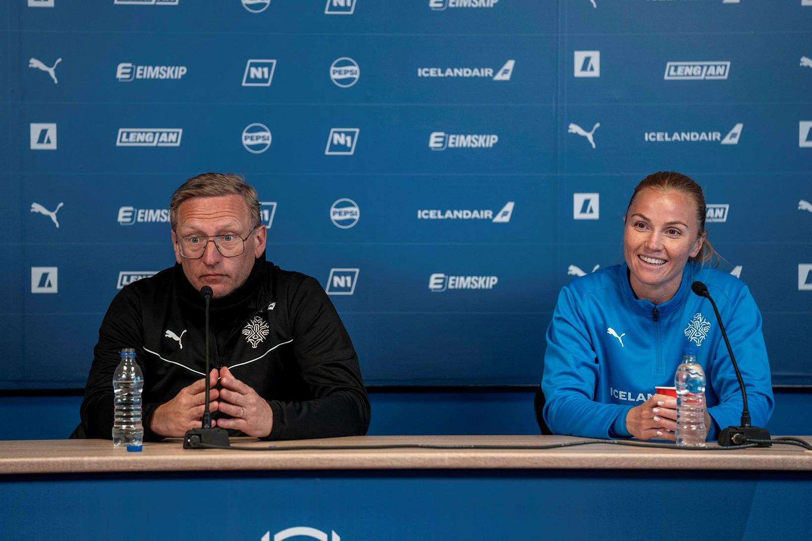 Þorsteinn Halldórsson og Glódís Perla Viggósdóttir.
