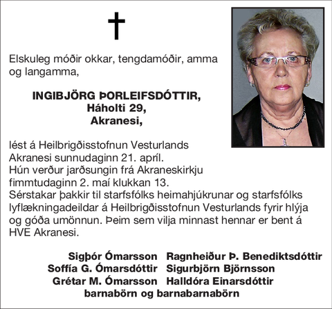 Ingibjörg Þorleifsdóttir,