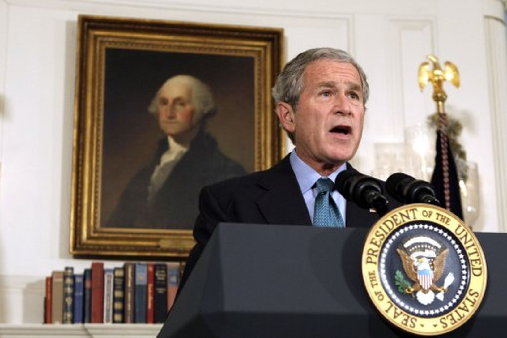 George W. Bush Bandaríkjaforseti.