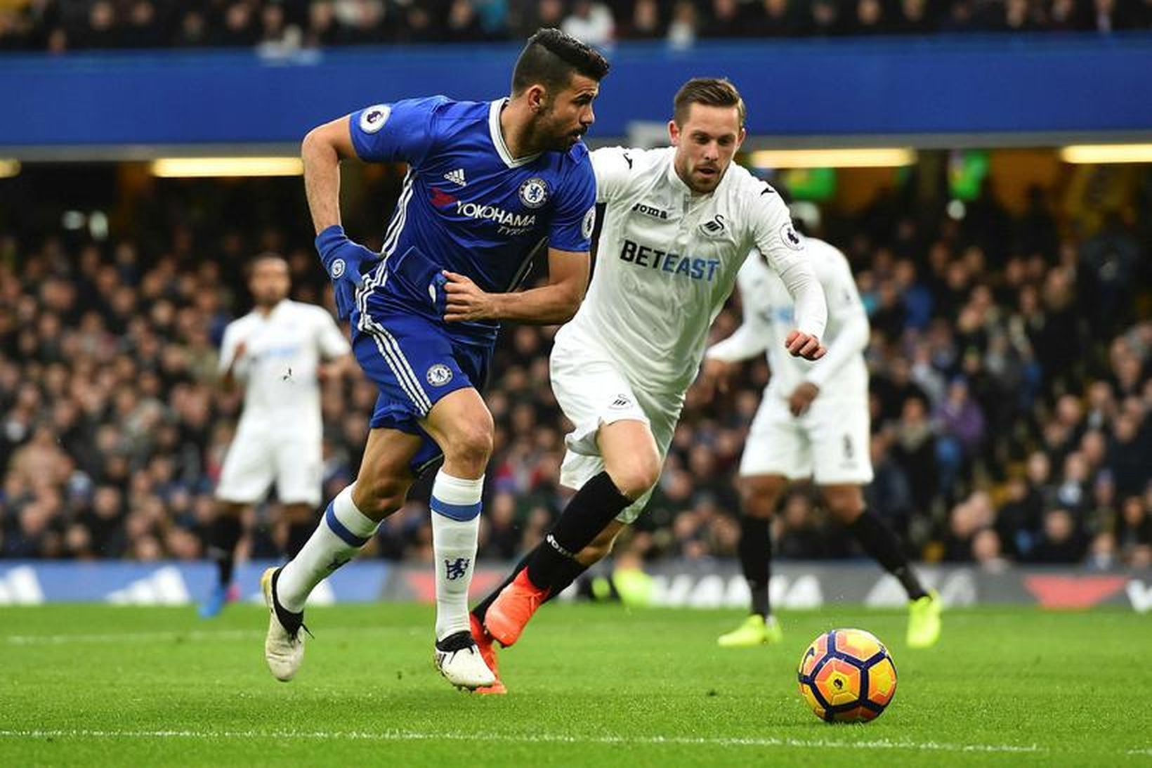 Diego Costa og Gylfi Þór Sigurðsson