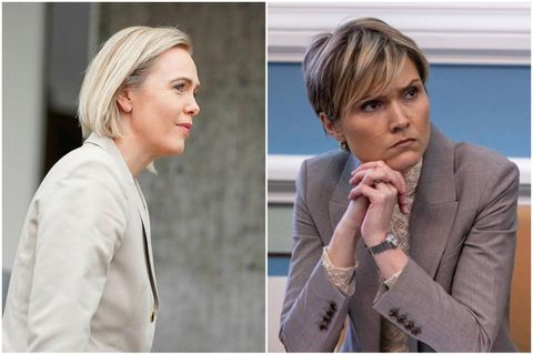 Guðrún Hafsteinsdóttir, chair of the Independence Party, and Kristrún Frostadóttir, chair of the Social Democratic Alliance and the Prime Minister of Iceland.