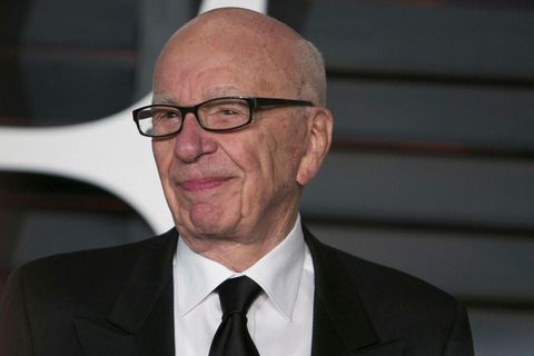 Rupert Murdoch á leið í teiti árið 2015.