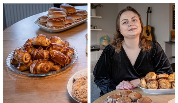 Skinkuhorn með sinnepi og lauk í nestisboxið

