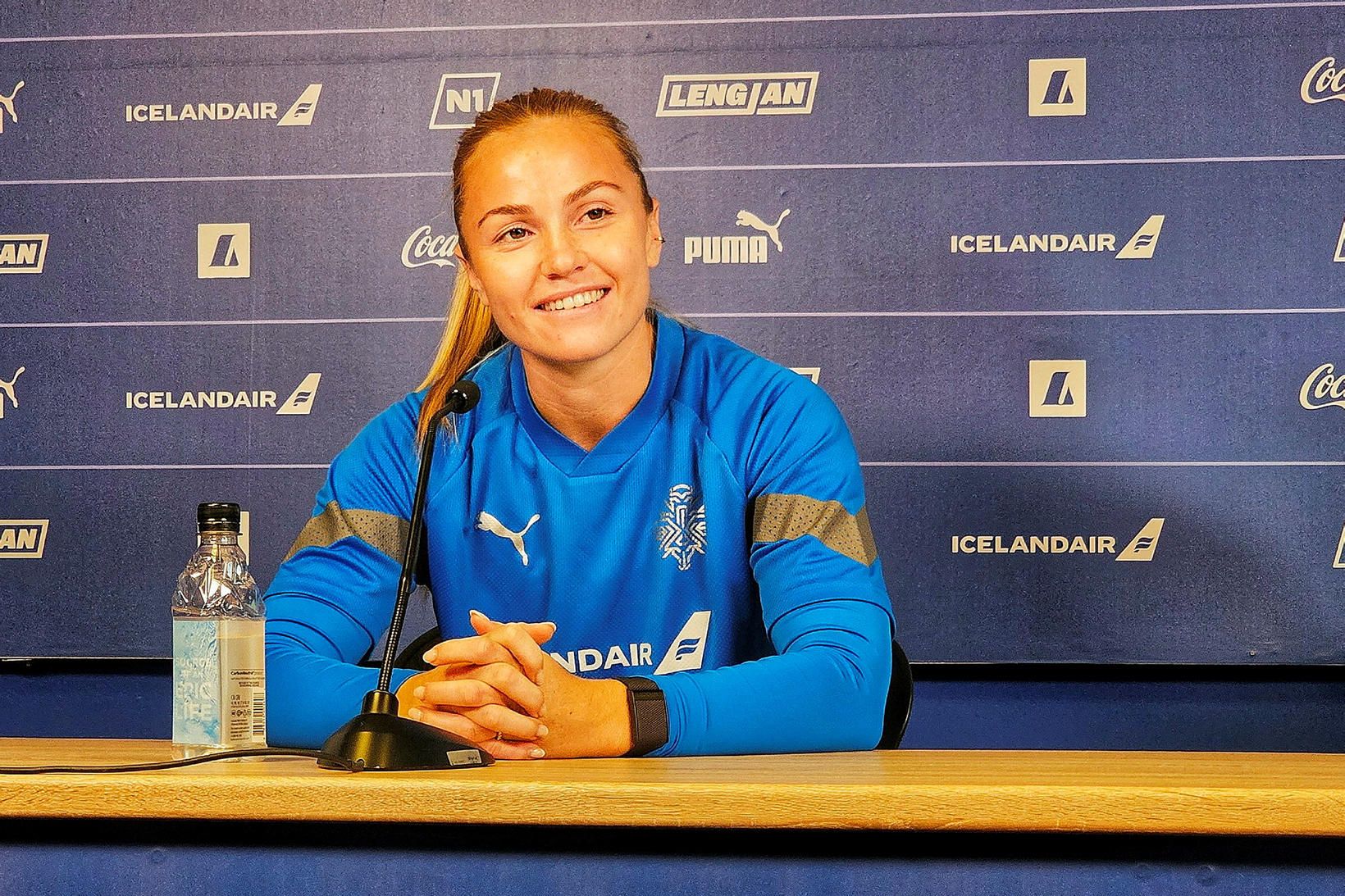 Glódís Perla Viggósdóttir hafði ekki misst af mótsleik með íslenska …