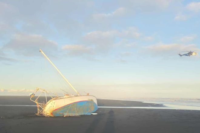 The yacht was found shortly after noon today.