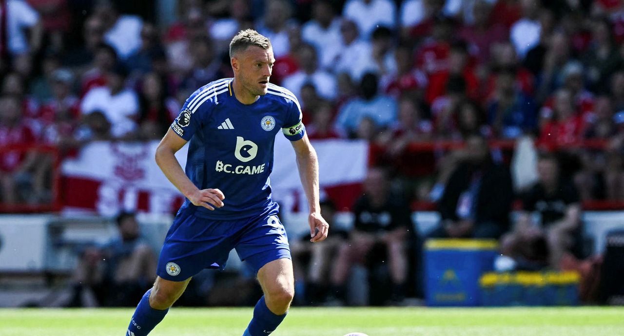 Jamie Vardy kveður Leicester á sunnudaginn.