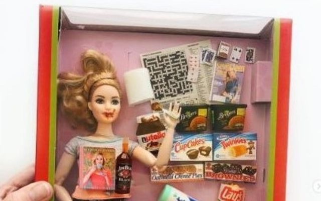 Barbie-dúkka sem lýsir huga og ástandi margra kvenna síðustu mánuði.