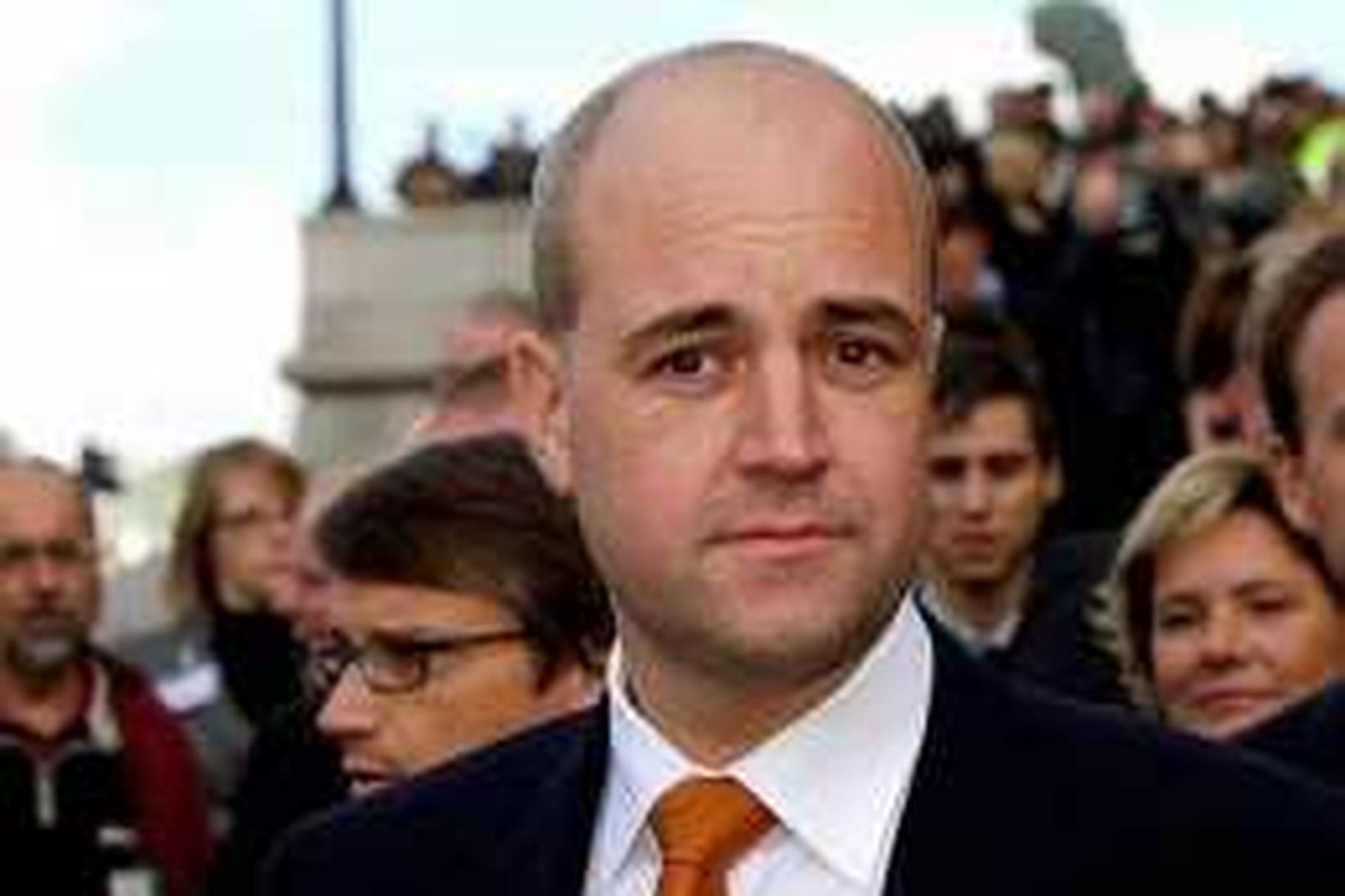 Fredrik Reinfeldt var sýnt vatnsbyssutilræði sem Säpo tekur mjög alvarlega.