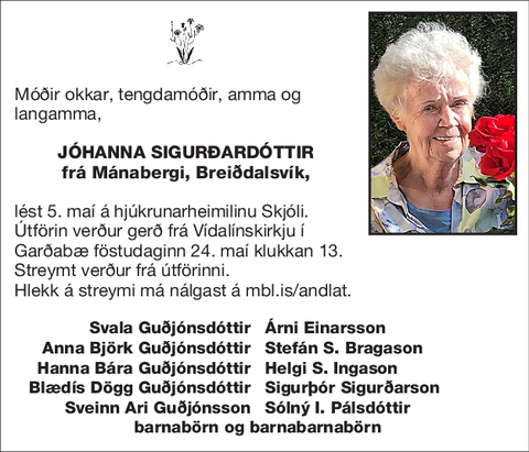 Jóhanna Sigurðardóttir