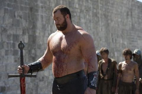 Björnsson became a star by crushing a man's skull in an episode of the Game of Thrones.