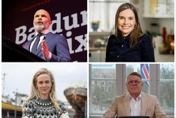 Here are the top four runners up in the presidential race, Baldur Þórhallsson, Katrín Jakobsdóttir, …