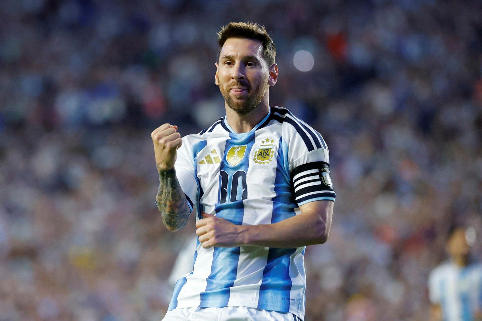 Messi bætti enn eitt metið gegn Íslandi