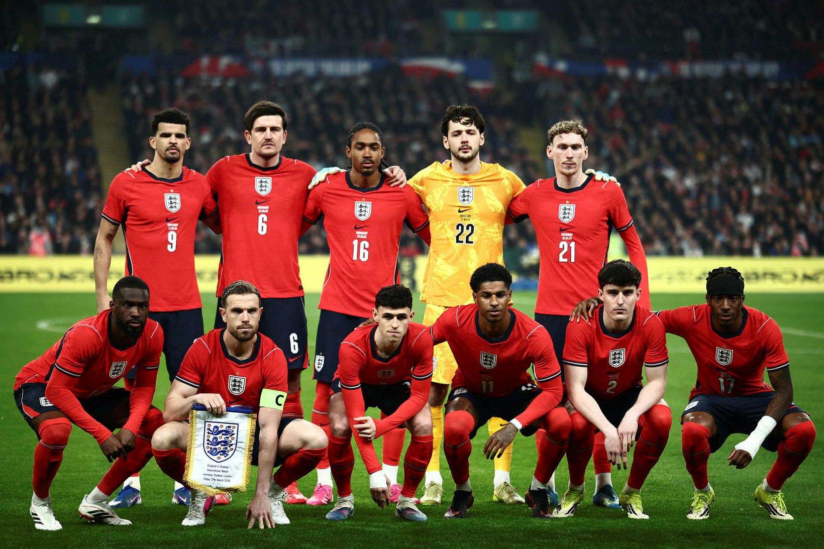 Átta fara frá enska landsliðinu