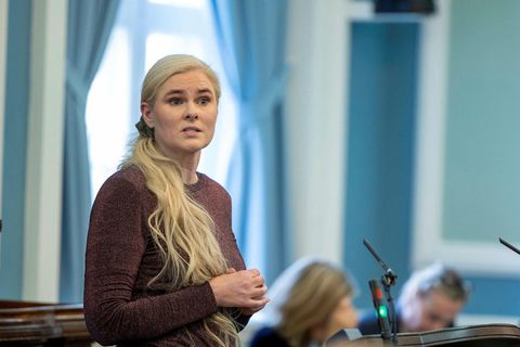 Hildur sagði mikið í húfi og mikilvægt að vanda til verka í málefnum veiðigjalda og …