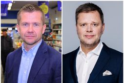 Gunnar Egill Sigurðsson, forstjóri Samkaupa og Ásgeir Helgi Reykfjörð, forstjóri SKEL.