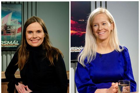 Katrín Jakobsdóttir og Halla Hrund Logadóttir.