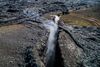 Video: Smoking  from a crack that splits Mt Hagafell 