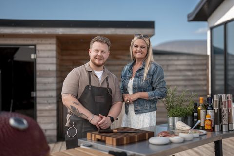 Hugi Rafn Stefánsson landsliðskokkur er næsti gestur Sjafnar Þórðardóttur í grillþættinum Logandi ljúffengt.