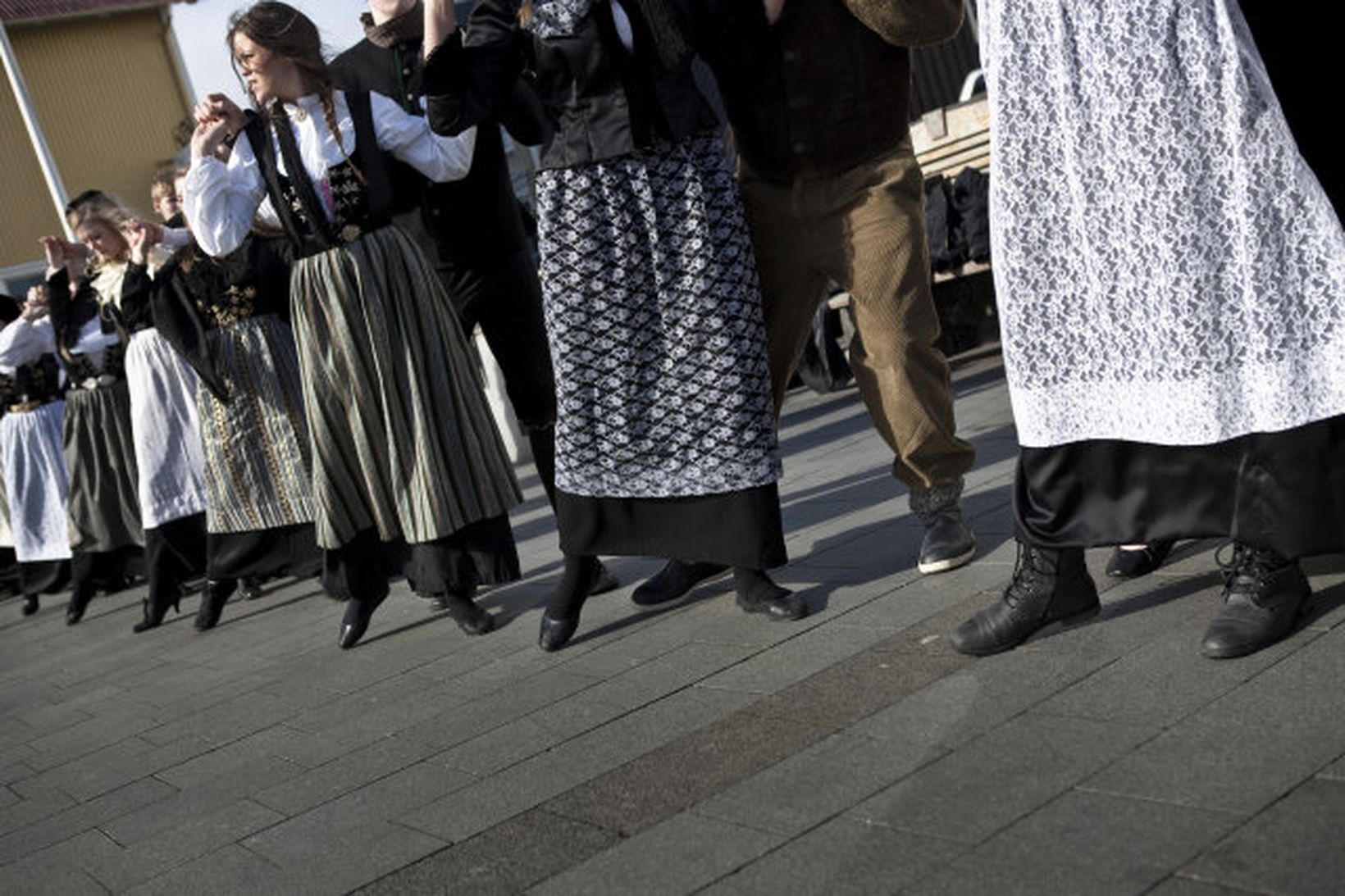 Ýmsir dansar voru iðkaðir á Menningarnótt og sumt þótti fara …