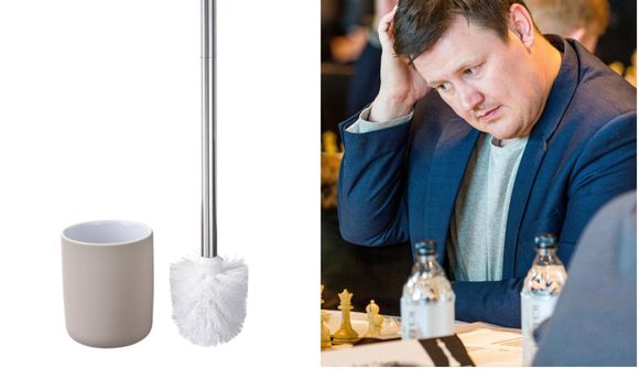 Ritstjóri DV drakk kaffi úr klósettbursta-krús