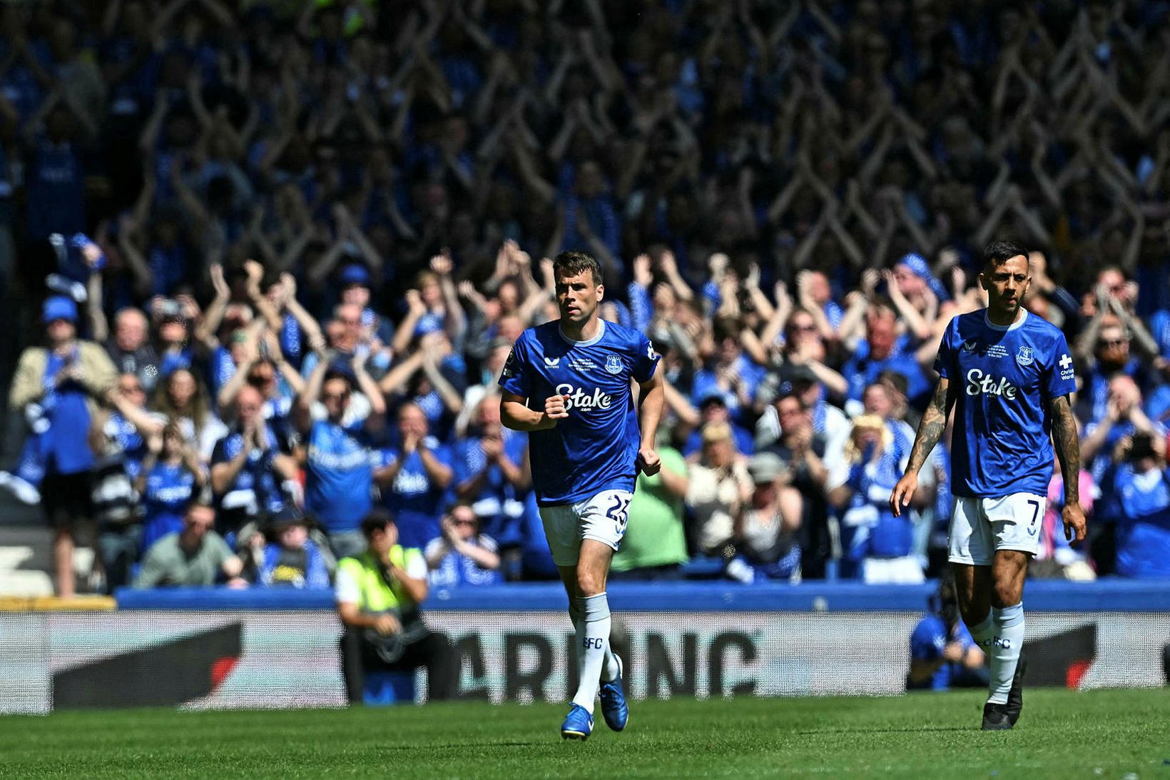 Seamus Coleman í leik með Everton á síðasta tímabili.
