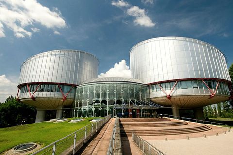 The European Court of Human Rights, Strasbourg, France.