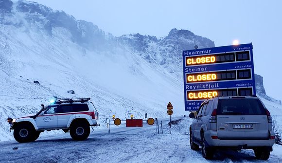 Vindhviður komnar í 48 metra á sekúndu