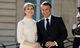 Vel fór á með Emmanuel Macron og Kristrúnu Frostadóttur forsætisráðherra við upphaf fundarins í morgun …