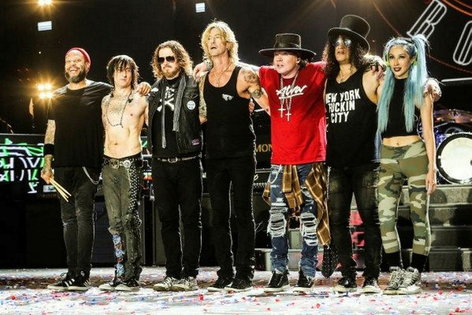 Hljómsveitin Guns N' Roses spilar á Íslandi 24. júlí næstkomandi.