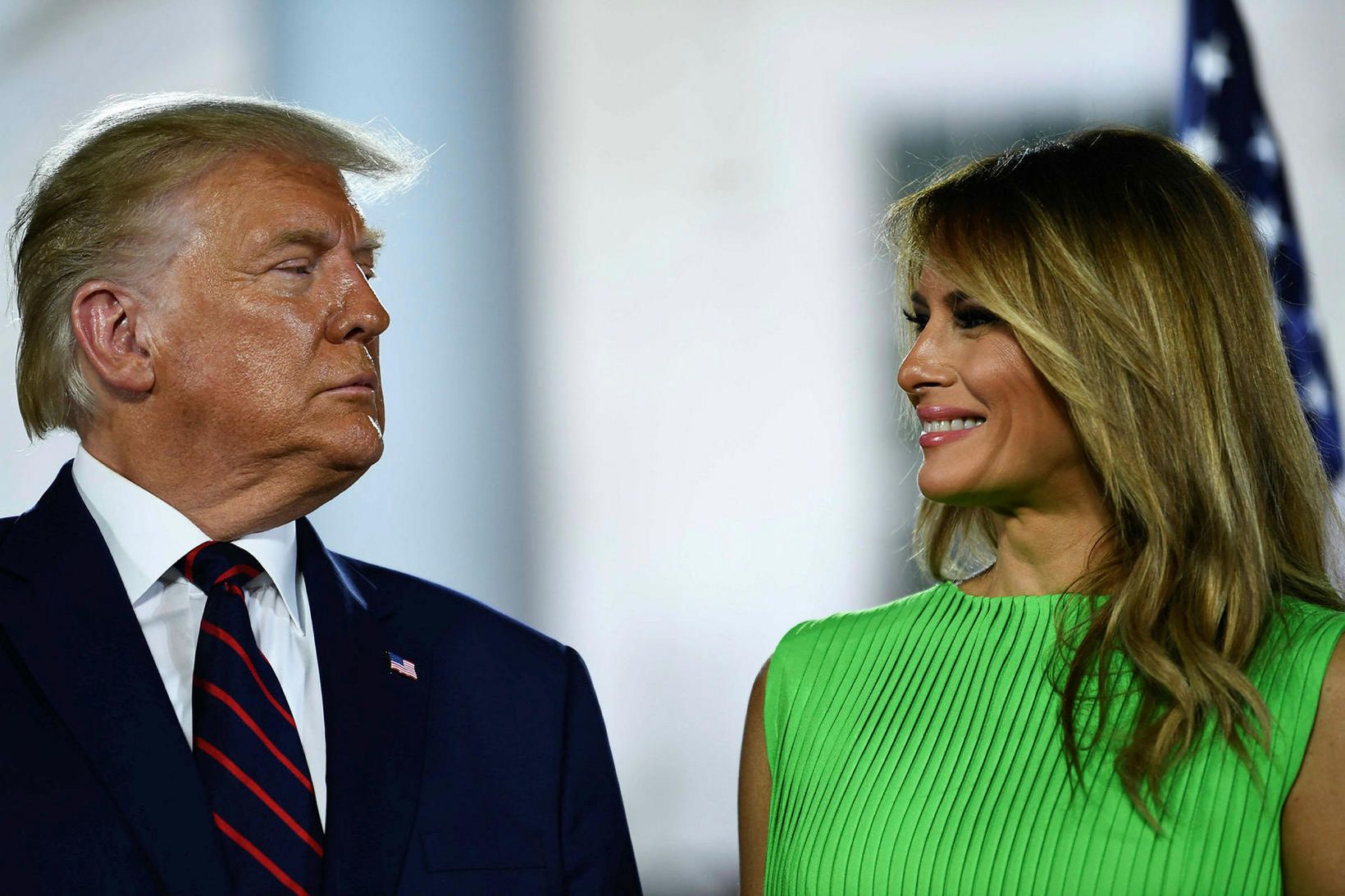 Donald og Melania Trump giftu sig fyrir rúmlega 15 árum.