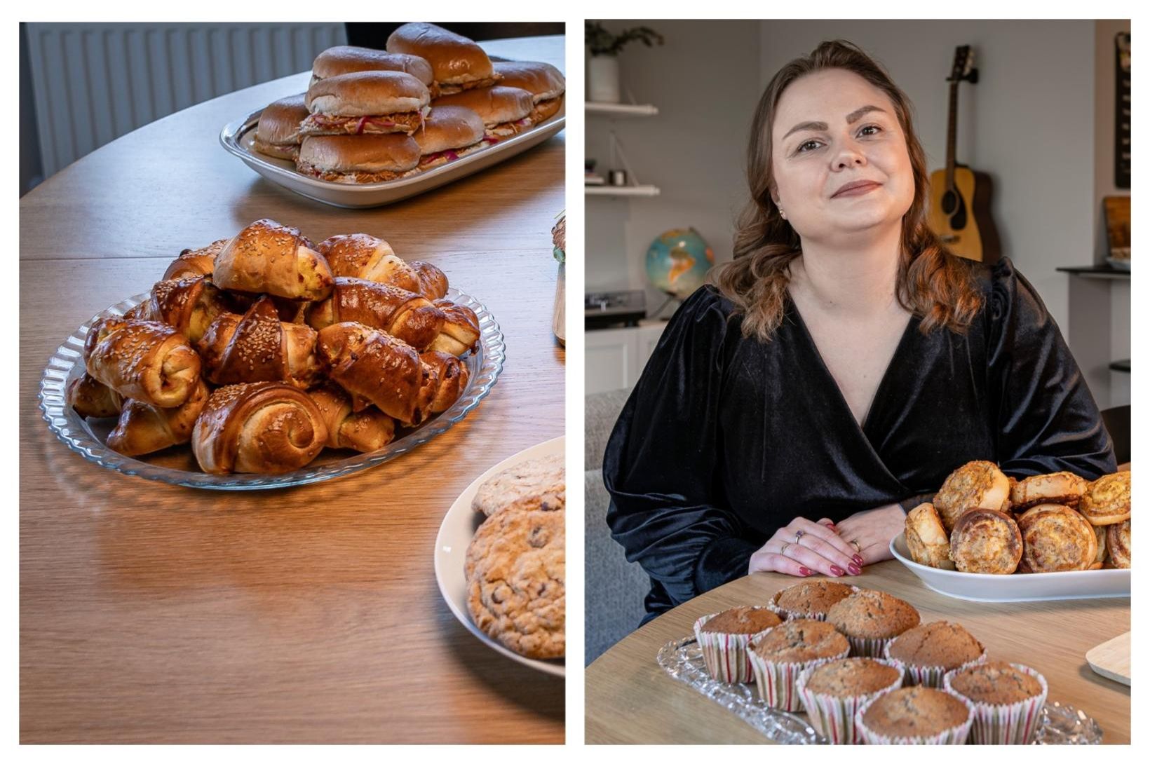 Skinkuhorn með sinnepi og lauk í nestisboxið

