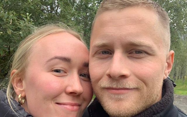 Unnur og Jakob Eiríksson kærasti hennar.